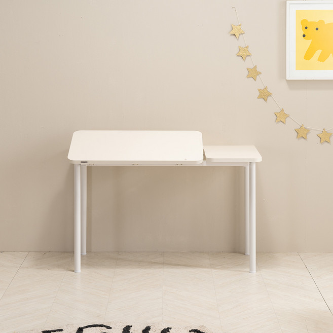 리바트 꼼므주니어 자녀가구 1200 각도조절 책상 방문설치, 화이트