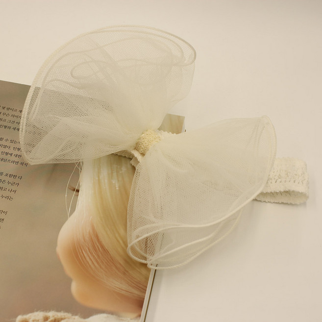 Bidangil 女童用 Madeline 蝴蝶結嬰兒髮帶