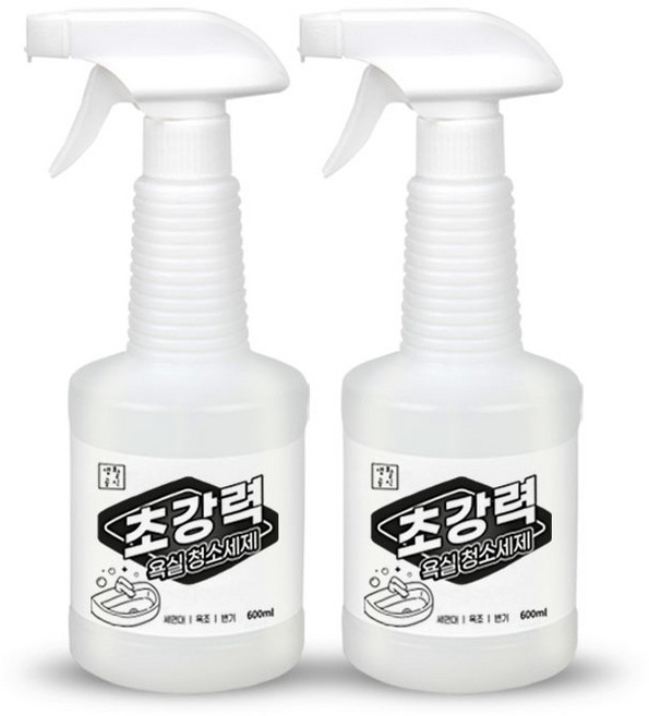 생활공식 초강력 욕실청소세제, 600ml, 2개