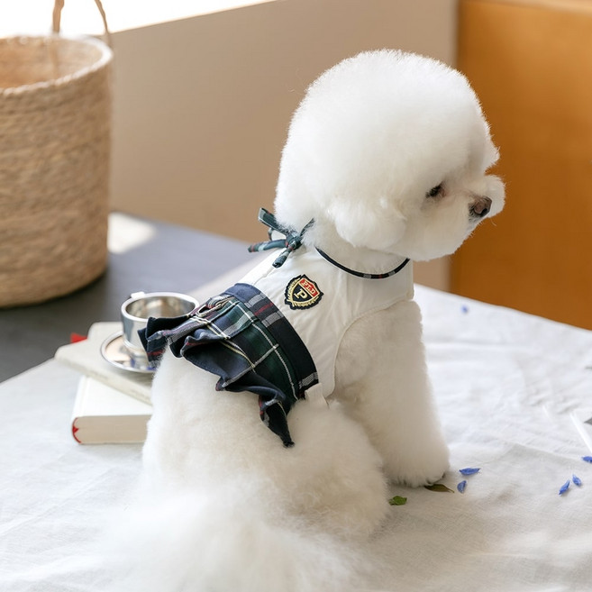 펫츠랜드 강아지 엘리트 리본 하네스, 네이비, 1개