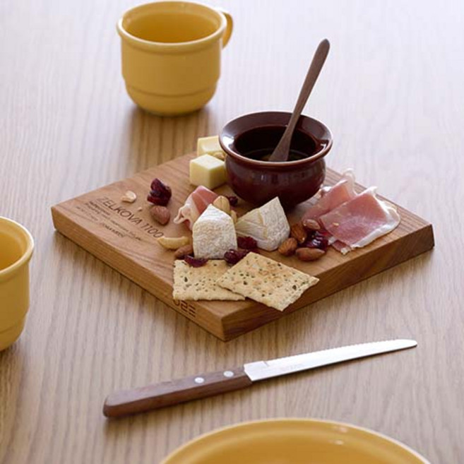 에라토 공이삼 원목 캠핑 나무 도마 젤코바 S, 1개