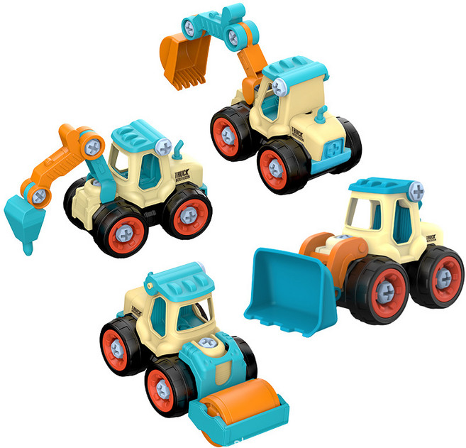 레츠토이 DIY 중장비만들기 유아 공구놀이세트, 혼합색상, 1세트