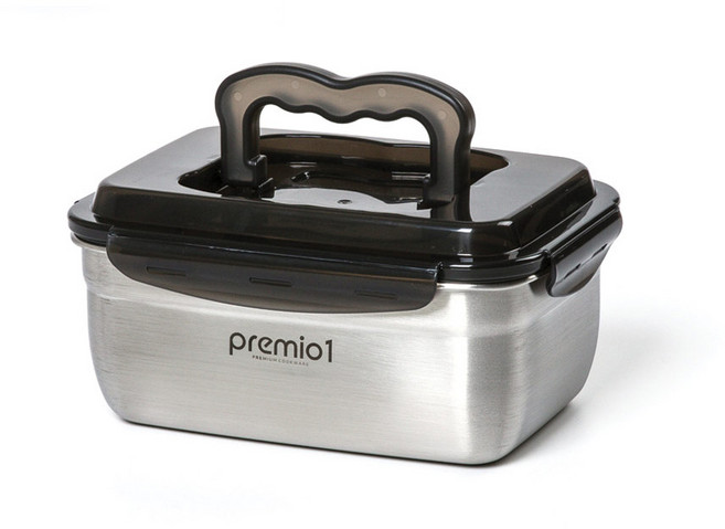 키친아트 스텐304 프리미오1 전해 무연마 김치통 S호, 1.9L, 1개