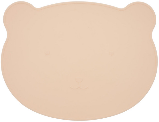 아띠홈 곰돌이 실리콘 테이블 매트, 버터, 1인(36cm x 28cm x 1.6mm), 1개