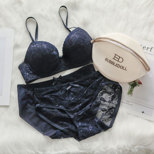 GLAM GONGGAM 鋼圈內衣+兩件內褲+雙層網洗衣袋組