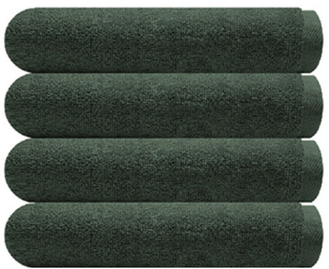 수건파니 깊은역사 호텔 바스타올 300g 면사 70 x 120 cm, 카키, 4개