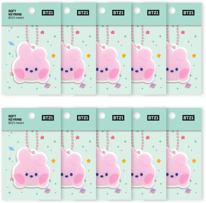 BT21 MININI 소프트 키링, 10개, COOKY