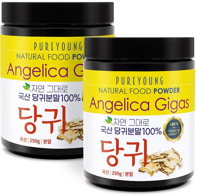 퓨어영 당귀 분말가루, 250g, 2개 - 쿠팡