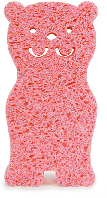 예꼬맘 점보 목욕스펀지, 핑크, 1개