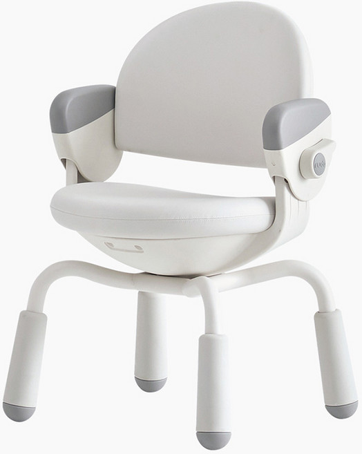 생활지음 아동용 루다 높이조절 의자 4LEGS, 크림화이트