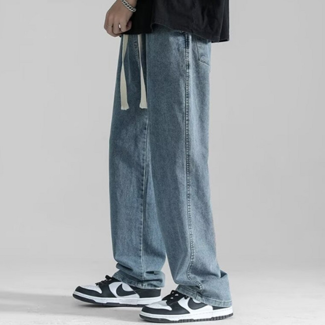 JTL 男款日常寬版丹寧褲