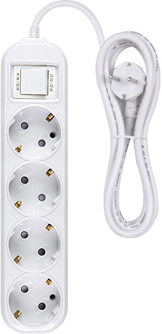 이어지다 일반 접지 멀티탭 4구, 2.5m, 1개