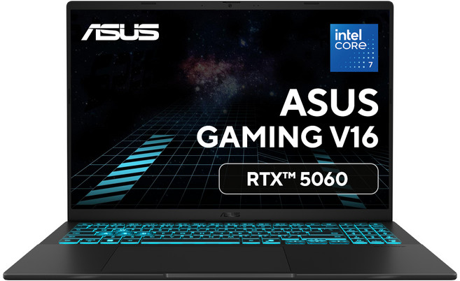 에이수스 2025 게이밍 V16 코어7 지포스 RTX 5060, 매트 블랙, 512GB, 16GB, Free DOS, V3607VM-RP006 - 에이수스 노트북