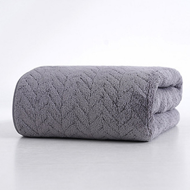 원이네 대형 샤워타월 극세사, 다크그레이, 1개