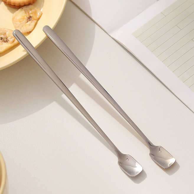 YOL 304 디저트 티 스푼, 실버, 2개