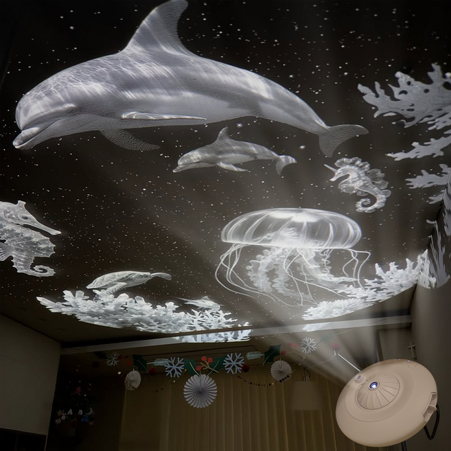 아오라 우주빔 무선 무드등, 화이트