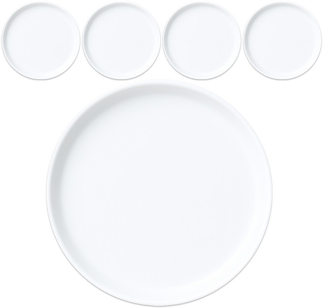 식스파머스 튼튼한 원형 화분 받침, 백색, 5개