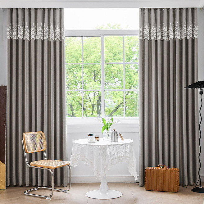 지나송 티에라 아일렛 암막커튼 봉포함