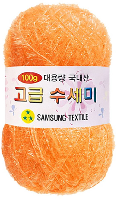 yarna 대용량 고급 수세미 뜨개실 100g, 143감귤색, 1개