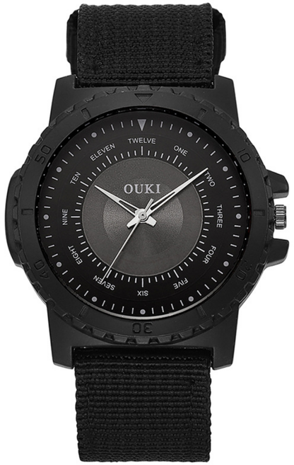 소요상회 학생 군인 밀리터리 스포츠 시계, 화이트, 1개