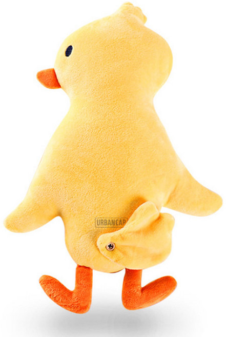 어반카 차량용 인형 안전벨트 쿠션, 오리뒤태, 1개