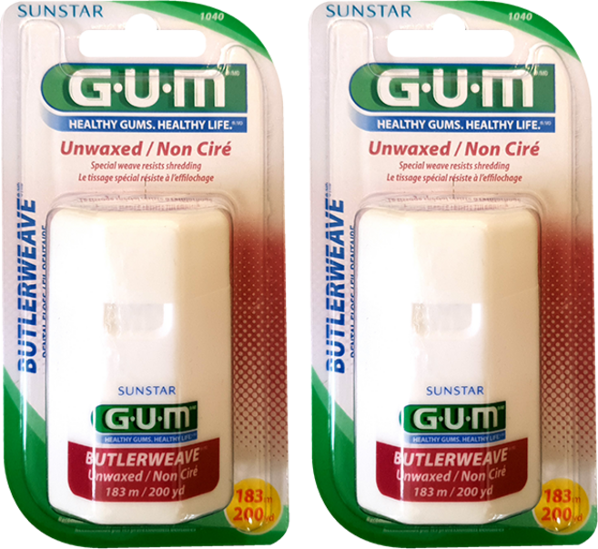 검 위브 언왁스 치실 1040, 2개, 1개입