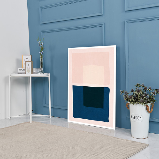 마니앤솔 높이조절 액자테이블 대, 해피핑크