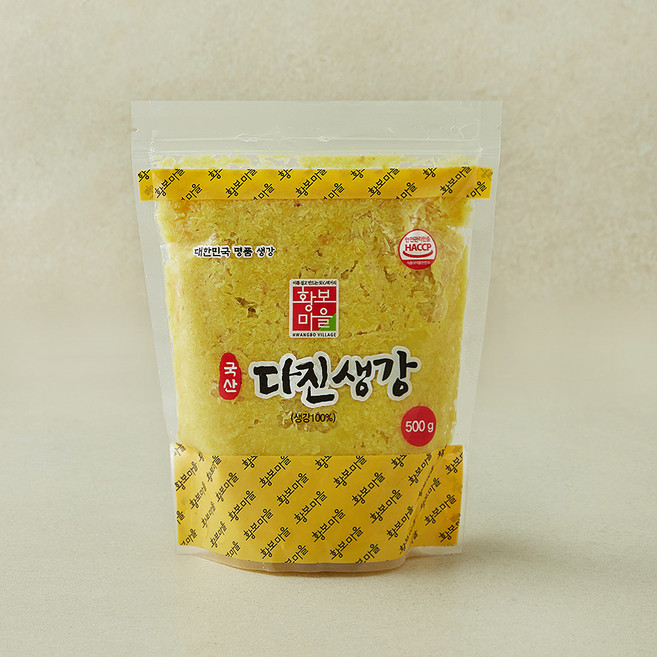황보마을 국내산 다진생강, 500g, 1개