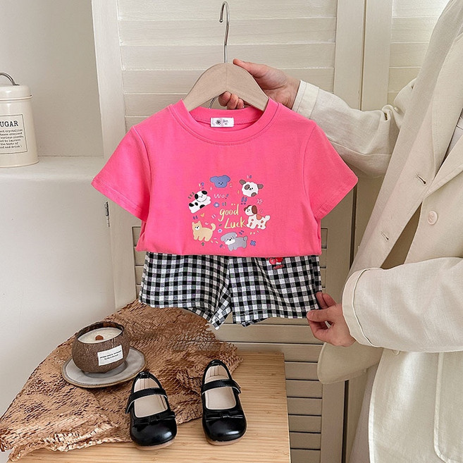 Arbe 여아용 굿럭 상의 + 하의 세트