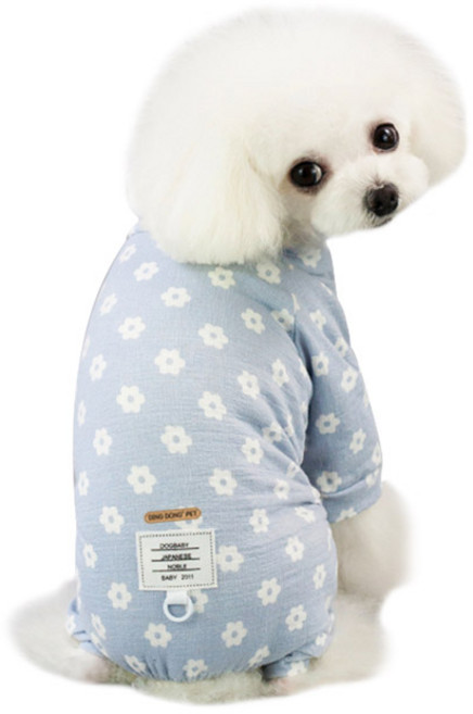 딩동펫 반려동물 플라워 올인원, 블루, 1개