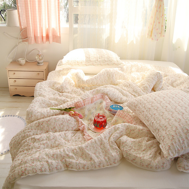 앤코튼 찔레장미 몽글몽글 차렵이불 세트
