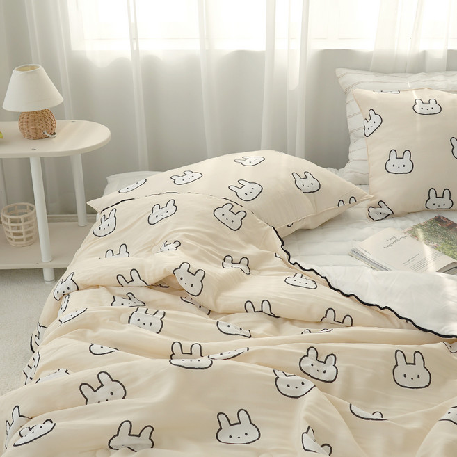 에이트룸 보들보들 먼지없는 모달 100 슈르르 여름 냉감이불, 크림