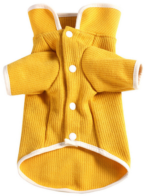 파스텔펫 반려동물 라인 가디건, 옐로우, 1개