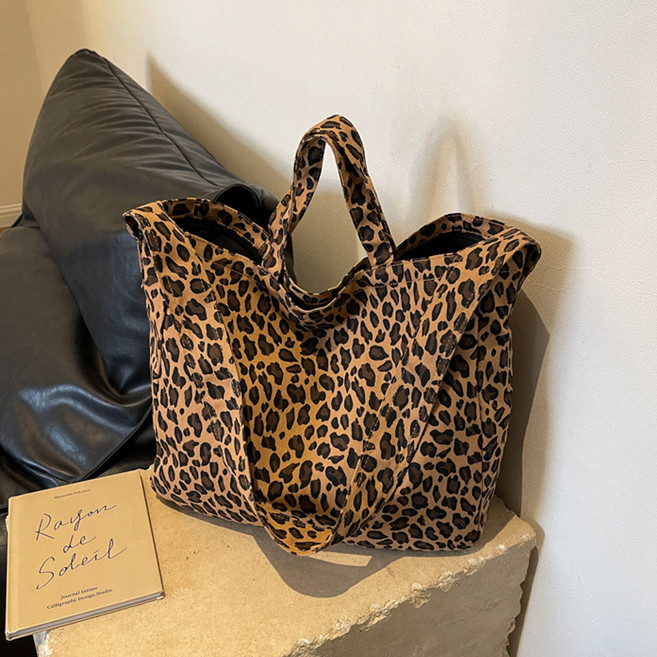 Elsso 豹紋印花兩用托特包 肩揹包