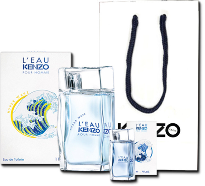 겐조 하이퍼 웨이브 뿌르 옴므 오 드 뚜왈렛 EDT 30ml + 뿌르 옴므 EDT 5ml + 쇼핑백 세트, 1세트