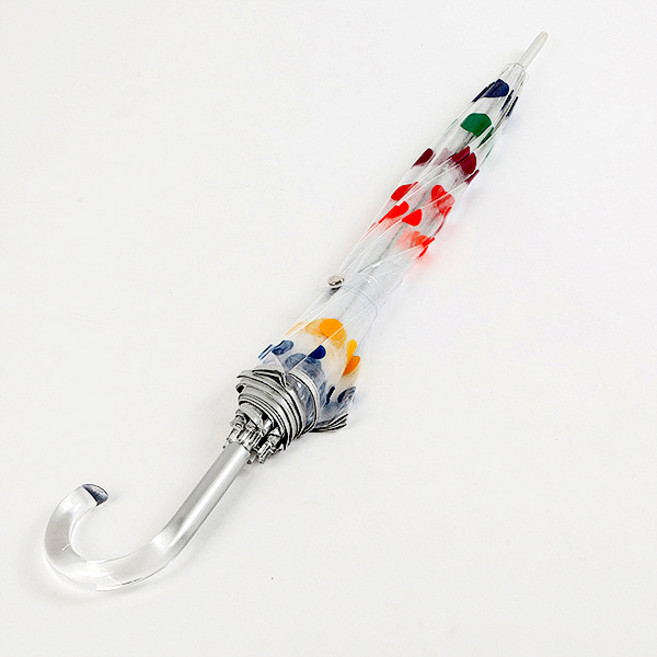 토스 여성용 투명 비닐 돔형 장우산 A179컬러도트 미국명품우산