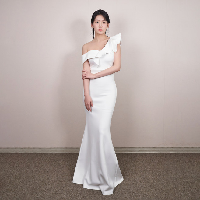 lilydress Luna 露肩荷葉邊洋裝 LDP64