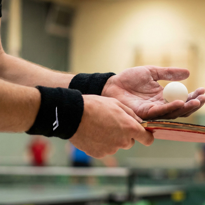 프로스펙스 퍼포먼스 스포츠 손목 밴드 2p, 블랙, 1개