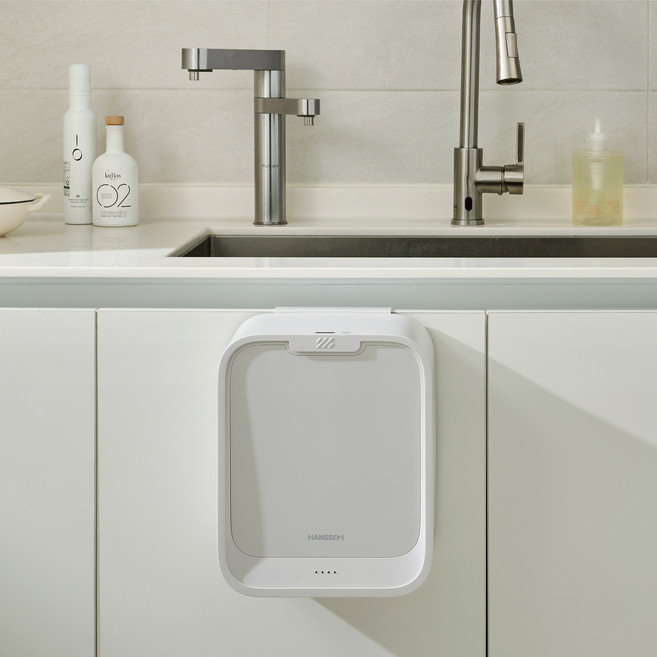 한샘 플랫 미니 휴지통, 화이트