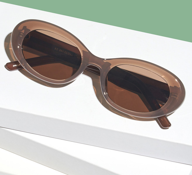 멜라크메 라운드 자외선 차단 오벌형 캣츠 선글라스 5678