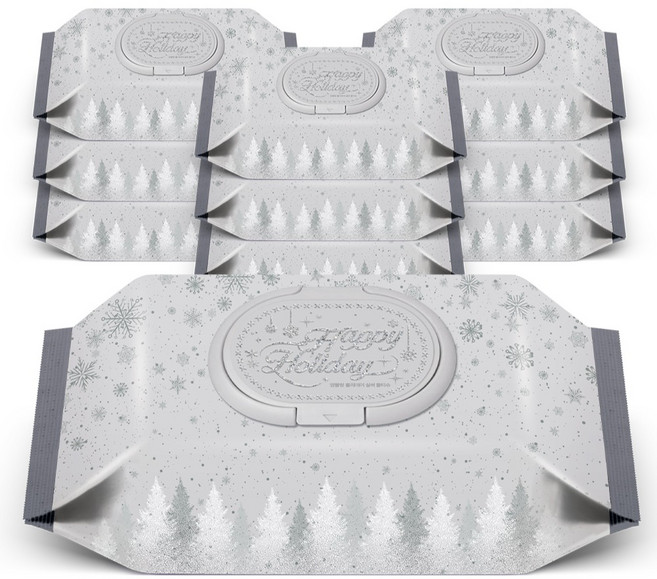 앙블랑 세이프 인디핑크 실버 에디션 아기 물티슈 캡형, 10개, 72매, 63g