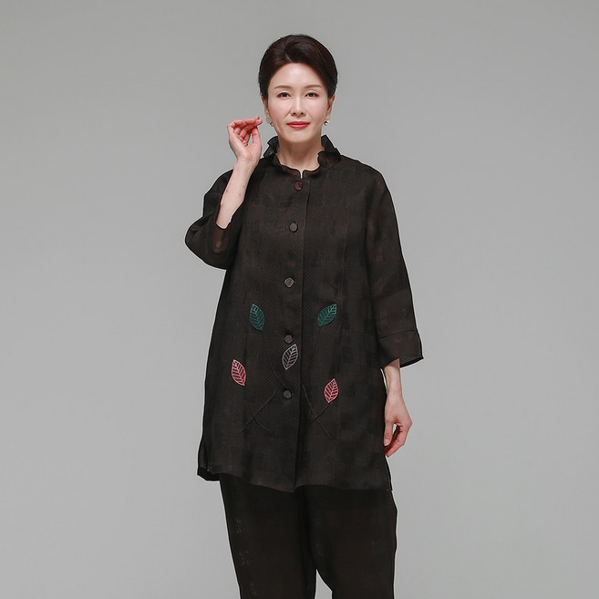 하랑한복 여성용 엄마 인견 자켓 행복드리