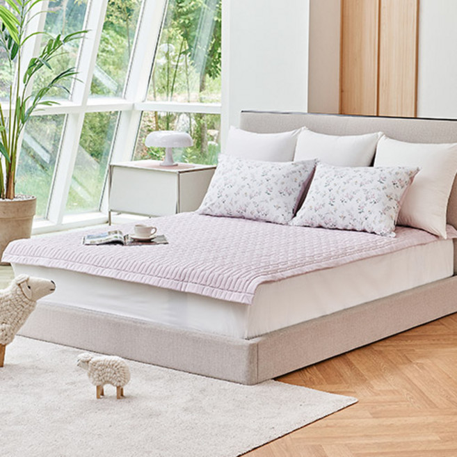 룸메이트 by알레르망 국내 제조 워셔블 양모 패드, 쉘핑크