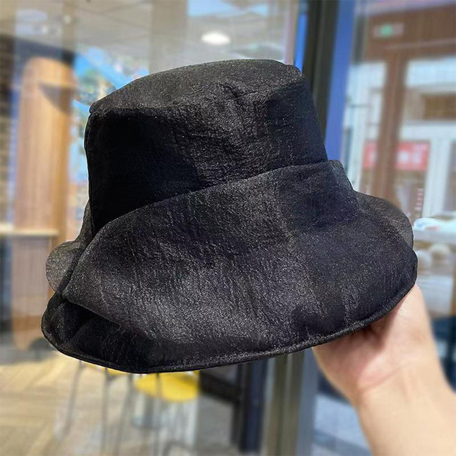 디엠 쉬폰 레이어드 벙거지 버킷햇 D264-0046B