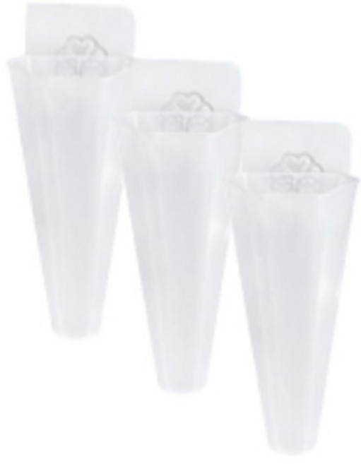 마크하스 인테리어 벽걸이 수경 화분 육각형 3p, 투명