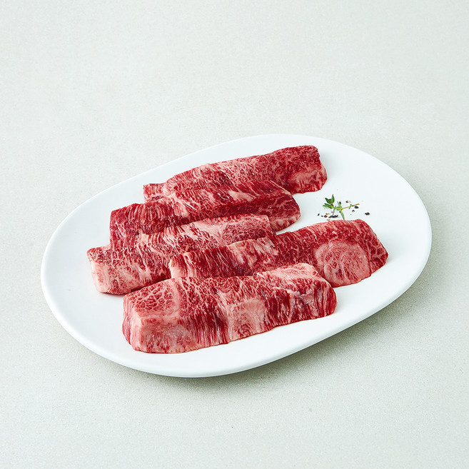 육교시 한우 업진살 1++등급 (9) 구이용 (냉장), 1개, 200g