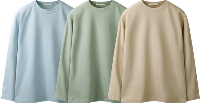 해리슨 남성용 링클프리 리버플 라운드 긴팔 티셔츠 3종 세트 WMS1002