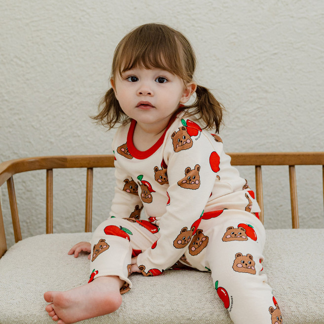 로토토베베 아동용 캐리딱붙 실내복 상의 + 하의 세트