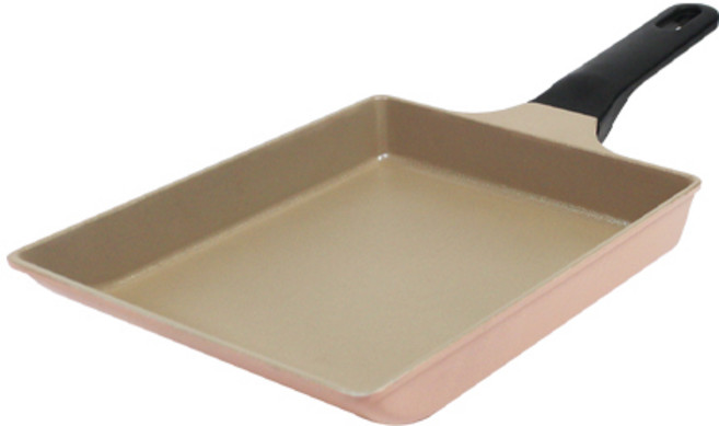 키친아트 파스텔핑크 다이아 계란말이팬, 24cm, 1개