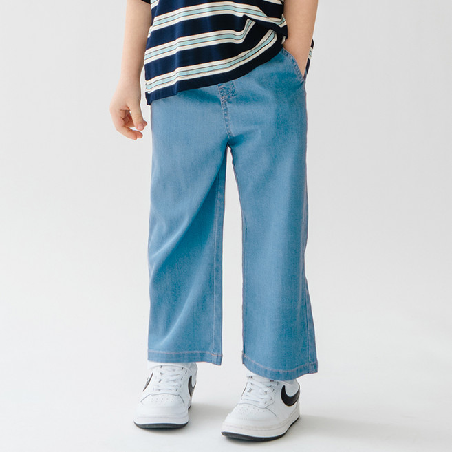 베베쥬 찰랑 데님 와이드 팬츠